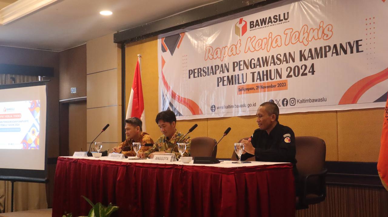 Rapat Kerja Teknis  Persiapan Pengawasan Kampanye Pemilu 2024