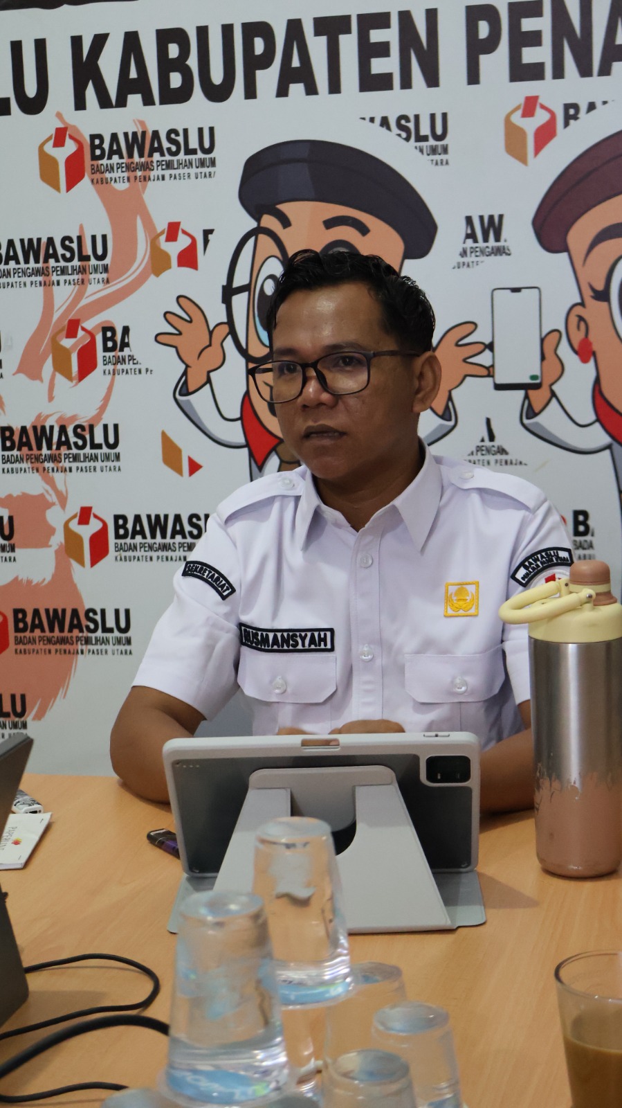 Perkuat Kesiapan Jajaran, Bawaslu PPU Simulasikan Mekanisme Penerimaan Laporan