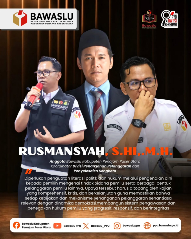 Coming Soon! Bawaslu Mengajarkan, Bawaslu PPU Perkuat Budaya Belajar dan Kapasitas Pengawas