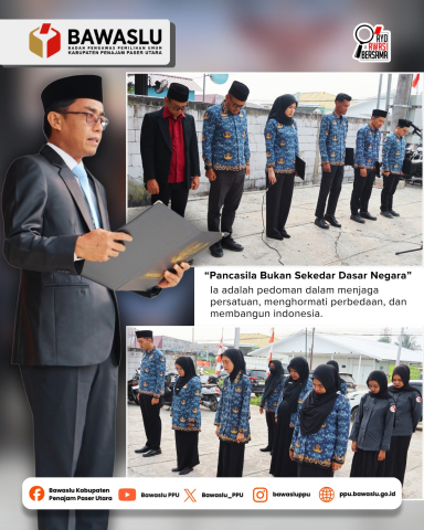 Bawaslu Penajam Paser Utara Peringati Hari Kesaktian Pancasila, Teguhkan Nilai Persatuan dan Demokrasi