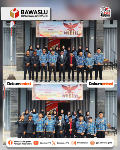 Bawaslu Penajam Paser Utara Peringati Hari Kesaktian Pancasila, Teguhkan Nilai Persatuan dan Demokrasi