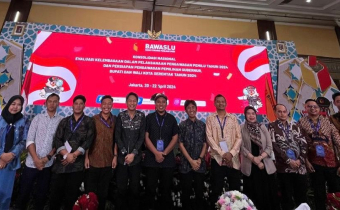 Bawaslu Kabupaten Penajam Paser Utara hadiri kegiatan konsolidasi nasional evaluasi kelembagaan dalam pelaksanaan pengawasan Pemilu tahun 2024