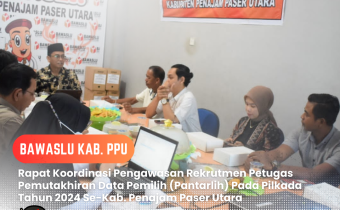 Bawaslu PPU Lakukan Rapat Koordinasi Pengawasan Rekrutmen Pantarlih